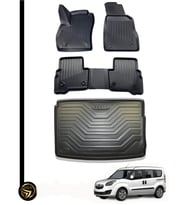 Opel Combo D 2012-2018 3D Havuzlu Paspas Ve Bagaj Havuzu İkili Set