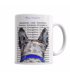 Blue Heeler Pug Köpek Kupa Bardak Porselen