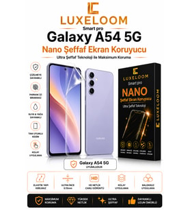 Luxeloom Smart Pro Galaxy A54 5G Nano Şeffaf Ekran Koruyucu (0.15mm)