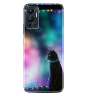 Infınix Hot 12 Kılıf Silikon Desen Özel Seri Window Cat 1787