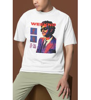 The Weeknd After Hours Rapper Baskılı Unisex Oversize Şarkıcı Tişört