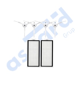 ROBOROCK Q5, Q5+, Q5 PRO,Q5 PRO+ UYUMLU 4 Yan Fırça 2 Filtre PKT-iasgf0000470