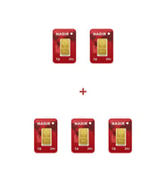 Nadir Gold 24 Ayar 5 Gram Külçe Altın (5 Adet 1 Gram Külçe Altın )