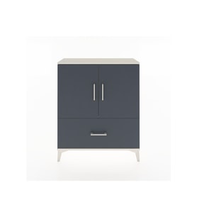 Arges Şifonyer 2 Raflı Tek Çekmeceli 2 Kapaklı 88x30x106 Aytaşı-Antrasit
