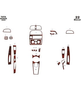 Meriç® Tata Xenon 4X4 Ön Torpido Kaplama Maun 22 Parça 2009-2015 (Maun)