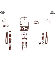 Meriç® Tata Xenon 4X4 Ön Torpido Kaplama Maun 22 Parça 2009-2015 (Maun)