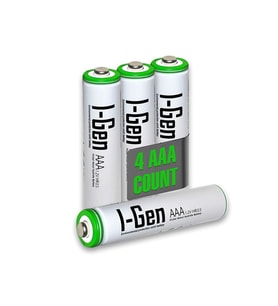 I-Gen B164 4 Adet AAA 900 mAh Şarj Edilebilir İnce Kalem Pil 1.2V Ni-MH Şarjlı Pil