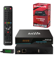 SUNPLUS VIPBOX GOLD PRO Kasalı Mini Uydu Alıcı Dijital 4K Dahili Wifi ...