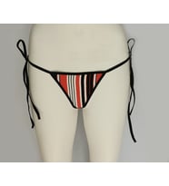 ASM1048 Kadın Renkli Pijama Desenli Nostalji String (Çok Renkli)