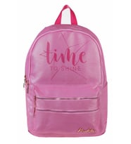 Kaukko Sparkle Pembe Time To Shine Baskılı Okul ve Günlük Sırt Çantası