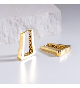 14 Ayar İtalyan Modern Altın Küpe 5,05 gr