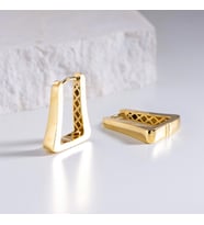 14 Ayar İtalyan Modern Altın Küpe 5,05 gr