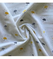 Müslin Örtü 75x85  Ağız Bezi Hediyeli (Bej - Sarı)