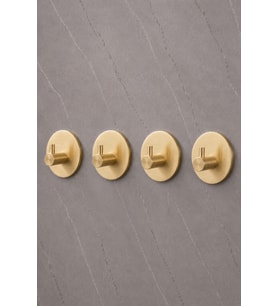 4 Adet Oval Paslanmaz Çelik Banyo Askısı