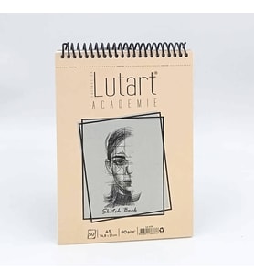 Lutart Akademie Spiralli Eskiz Defteri 90 gr Ivory A5 50 Yaprak 