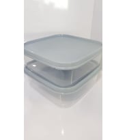 Sızdırmaz, Kilitli Kapaklı, Çok Renkli, Hava Geçiirmez, Kuru Gıda, Çerez, Plastik, Saklama Kabı Seti, (Gri 2'li)