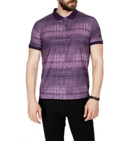 Erkek Polo Yaka Baskılı Tişört BGL-ST00530 (Mor)