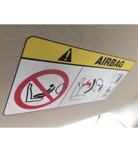 Araba Güneşlik Airbag Sticker Etiket 2 Adet