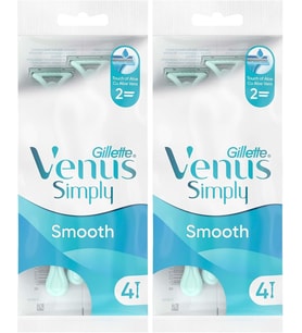 Venus Simply Venus 2 Kullan At Kadın Tıraş Bıçağı 4'lü 2li paket