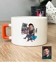 Kişiye Özel Karikatürlü Gamer Arkadaşa Hediye Lüks Fincan Doğum Günü Hediyesi