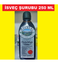 İSVEÇ ŞURUBU BİTKİSEL ŞURUB 250 ML KATKISIZ İTHAL ÜRÜN İSVEÇ İKSİRİ