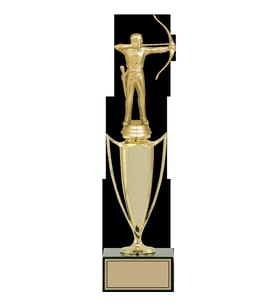 ODAK KUPA - Figürlü Kupalar - Okçu Figürlü Kupalar FG-039 A - 35 cm