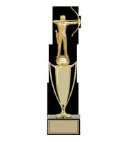 ODAK KUPA - Figürlü Kupalar - Okçu Figürlü Kupalar FG-039 A - 35 cm