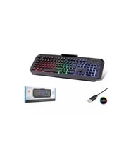 Hadron HDX2605 Kablolu Gaming Klavye LED Aydınlatmalı - Telefon Standlı Q Siyah