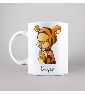 Winnie The Pooh Tigger Tasarımlı Kupa Kişiye Özel