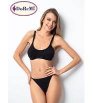 Balensiz %100 Doğal Pamuk Comfort Sütyen (Siyah)