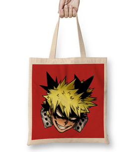 Bakugou Katsuki 01 Bez Çanta Uzun Saplı