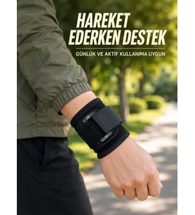 Ayarlanabilir Bilek Destekliği Cırtlı Bileklik Günlük Kullanım ve Spor İçin Bilek Desteği