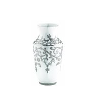 Kütahya Porselen Antik Vazo 25 Cm-Platin Desenli