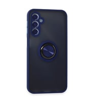 Samsung Galaxy M34 5g Kılıf Montreal Yüzüklü Silikon Kapak - Lacivert