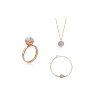 Lotus Çiçeği Yüzük.kolye Ve Bileklik Seti 925 Ayar Gümüş Set