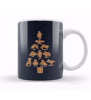 Gingerbread Man Yoga Christmas Kupa Bardak Porselen