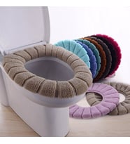 Yumuşak Yıkanabilir Klozet Kapak Kılıf Banyo Aksesuarları (Mavi)