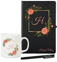 Sevgiliye Hediye Kişiye Özel Defter Kupa ve Roller Kalem Hediye Seti
