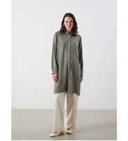LCW Grace Haki Regular Fit Kadın Gömlek Tunik
