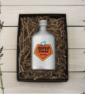 BK Gift Hediye Kutulu Kişiye Özel İsimli Baba Temalı Gümüş Tasarım Cam Şişede 200 ml Kolonya-2, Babaya Hediye, Babalar Günü Hediyeleri, Hediyelik Baskılı Kolonya