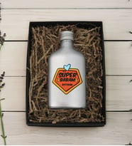 BK Gift Hediye Kutulu Kişiye Özel İsimli Baba Temalı Gümüş Tasarım Cam Şişede 200 ml Kolonya-2, Babaya Hediye, Babalar Günü Hediyeleri, Hediyelik Baskılı Kolonya