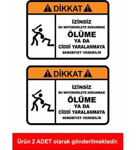 Motoruma Motorsikletime Dokunma 15CM 2 Adet