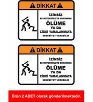 Motoruma Motorsikletime Dokunma 15CM 2 Adet