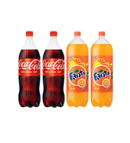 Coca-Cola 2,5 lt (2 Ad) + Fanta Portakal 2,5 lt (2 Ad) / 4 lü Set