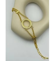 22K Altın Kaplama Çeyreklik Bileklik - 25-22k40 (Gold)