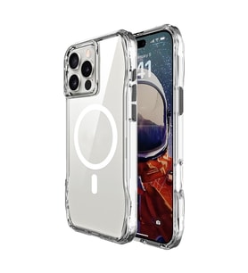 Lexroo iPhone 16 Pro Kılıf M-safe Şarj Özellikli Airbagli Şeffaf İncek Kılıf - Şeffaf