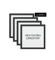 4 Adet Çerçeve Seti Tablo Seti Boş Çerçeve Masa üstü Çerçeve  Hediyelik Çerçeve (Siyah)
