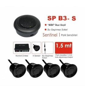 İnvells Oto Park Sensörü Bi Bi Ses İkazlı Siyah Renk 22 Mm N11.193