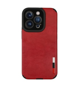 iPhone 14 Pro Kılıf Loop Deri Silikon - Kırmızı