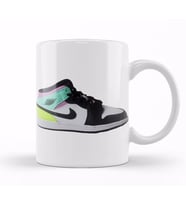 Jordan 1 Mid Pastel Black Toe Kupa Bardak Porselen